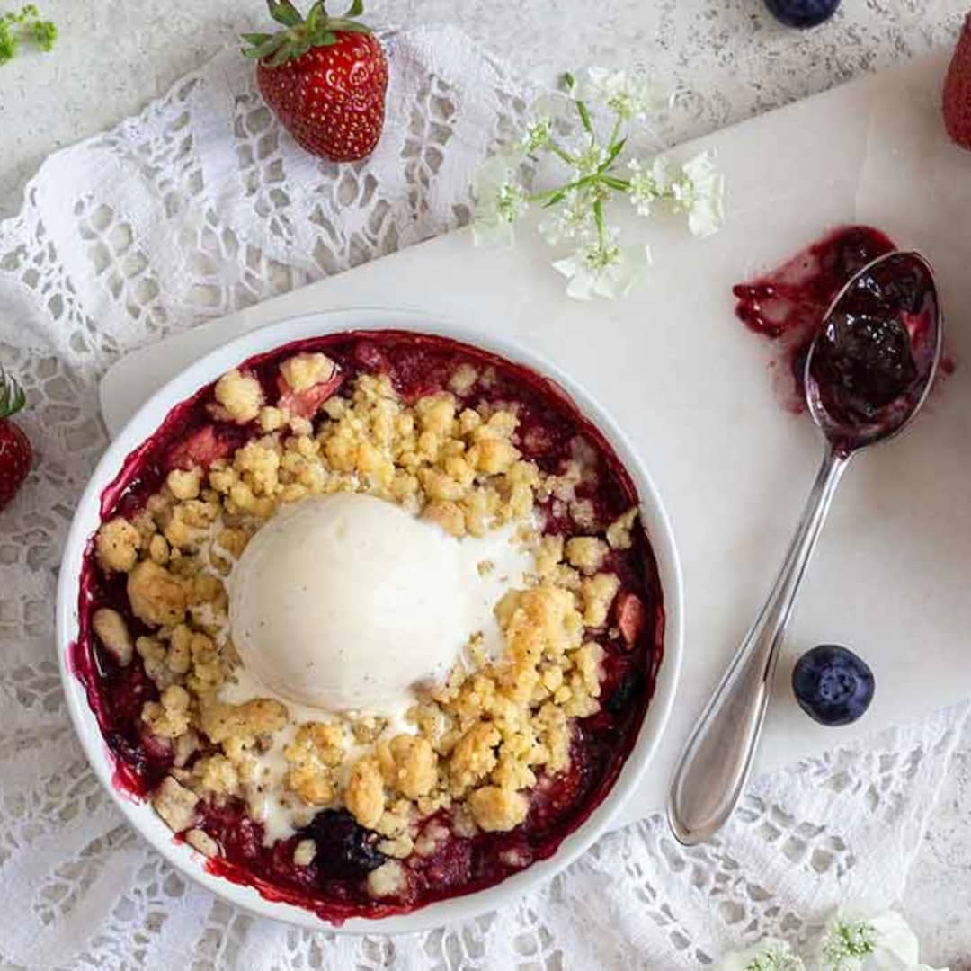 Rezept Beeren Crumble