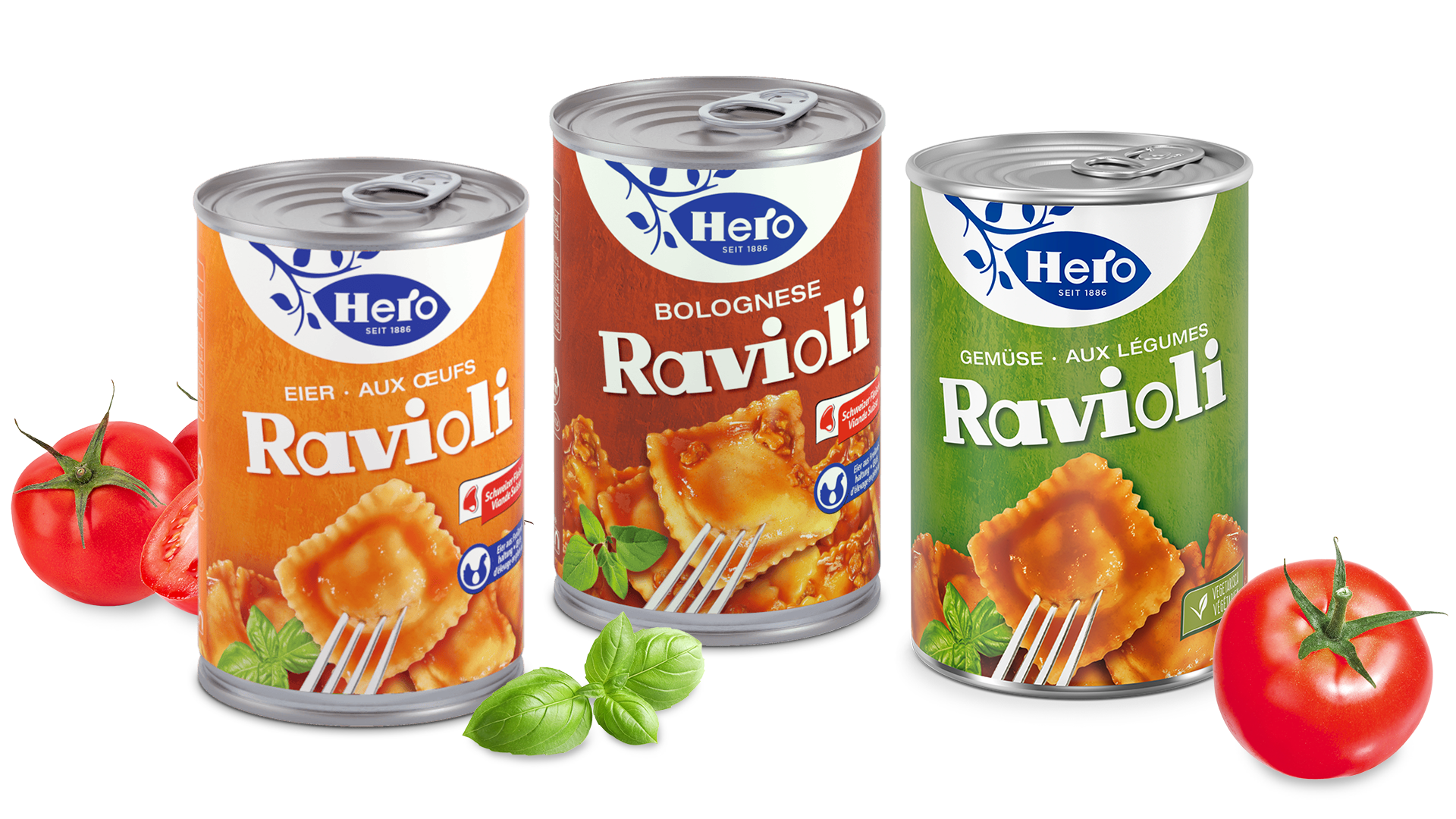 Hero Ravioli Sortenübersicht