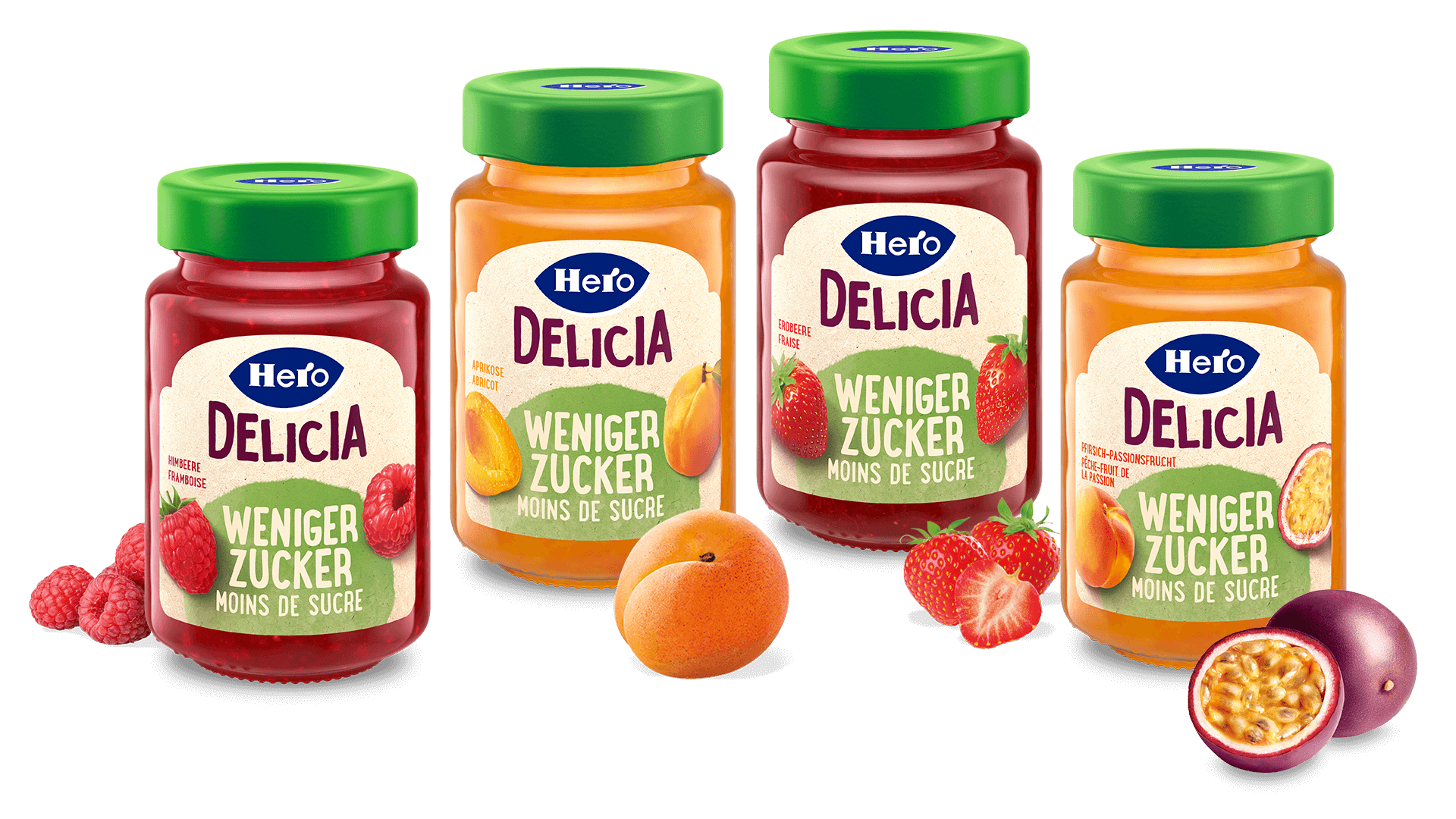 Delicia Weniger Zucker Range